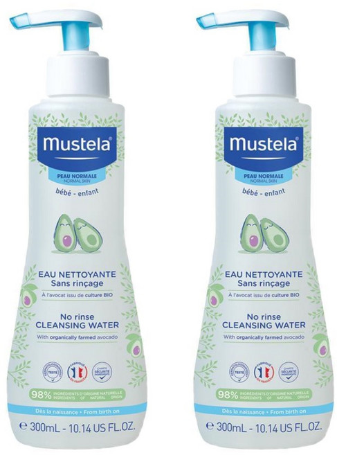 무스텔라 노 린스 아기 클렌징 워터 Mustela No rinse Cleansing Water, 2개, 300ml