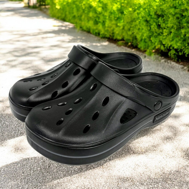 낫소 CPEB 공용 컴포트 경량 샌들 미끄럼 방지 발편한 가벼운 블랙