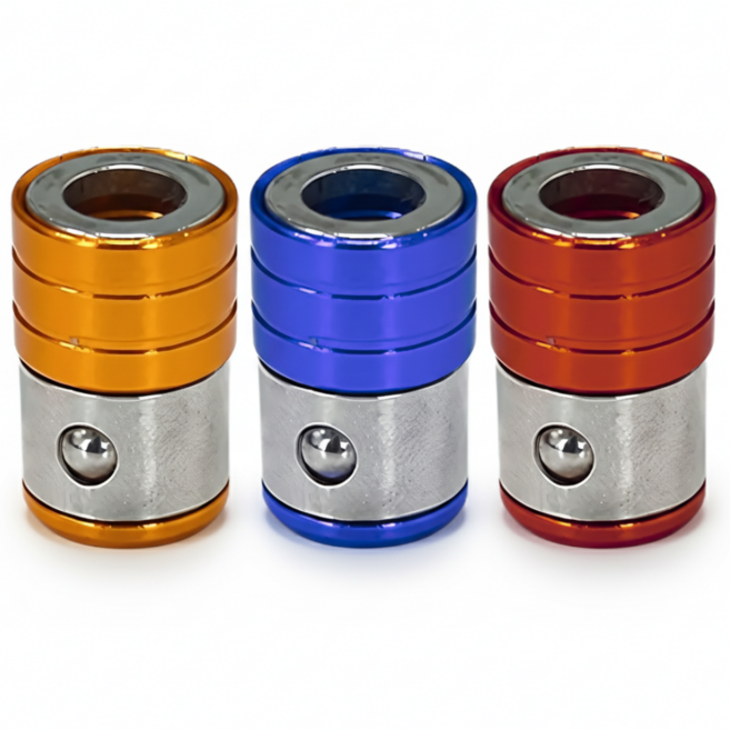 피코큐브 초강력 네오디움 드라이버 비트 자화기 혼합컬러, 3개