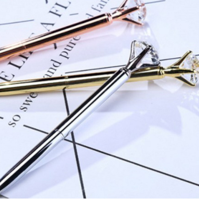 제이킨 정품 다이아볼펜 보석펜 큐빅펜 다이아몬드, 다이아볼펜(화이트)