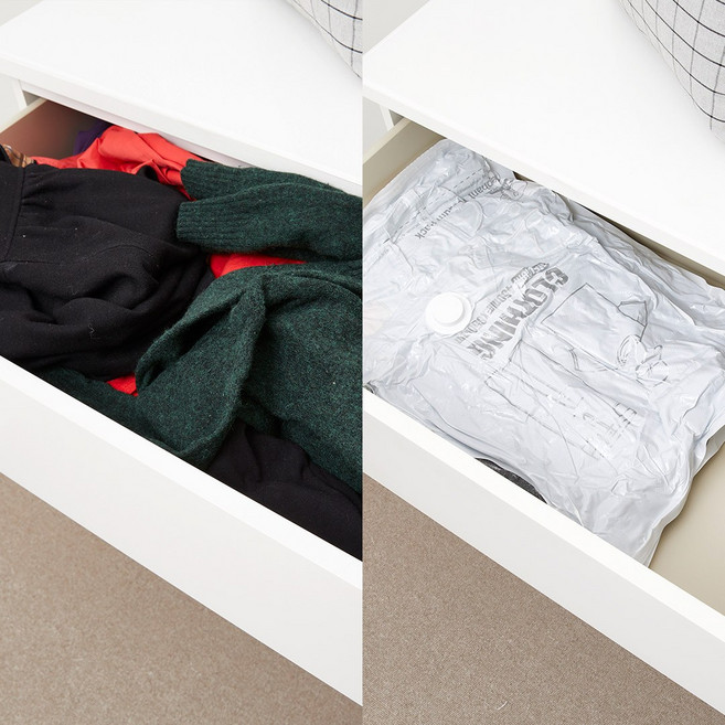 의류 압축팩 겨울옷정리 진공압축팩, 1세트, 6개입