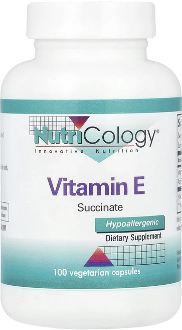 Nutricology 비타민E 호박산염 베지캡슐 100정, 6개 - 쿠팡