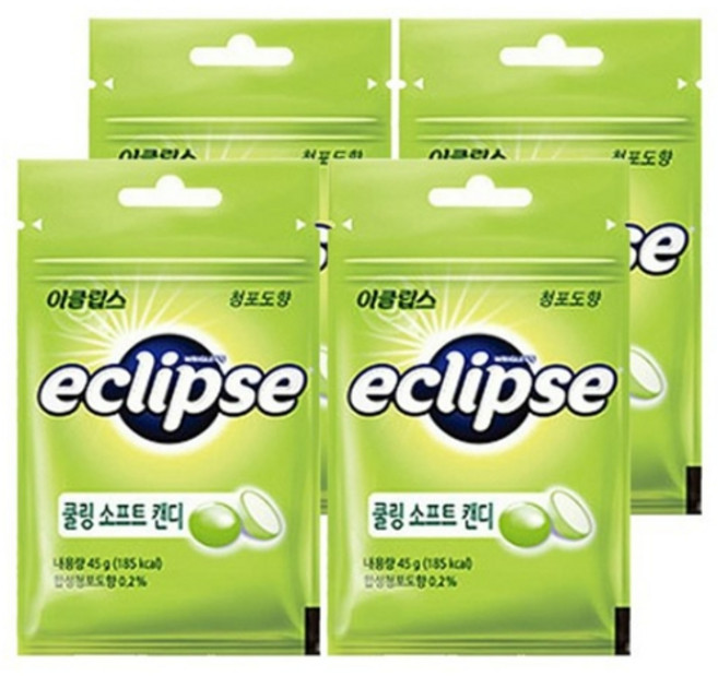이클립스 쿨링 소프트 캔디 청포도향, 16개, 45g