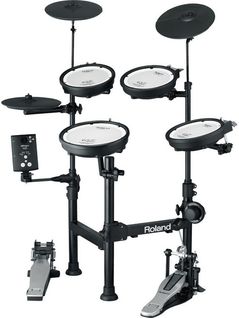 Roland V-Drums Portable TD-1KPX 電子鼓，輕巧便攜設計，提供真實打擊手感與多樣化音色選擇, 1個