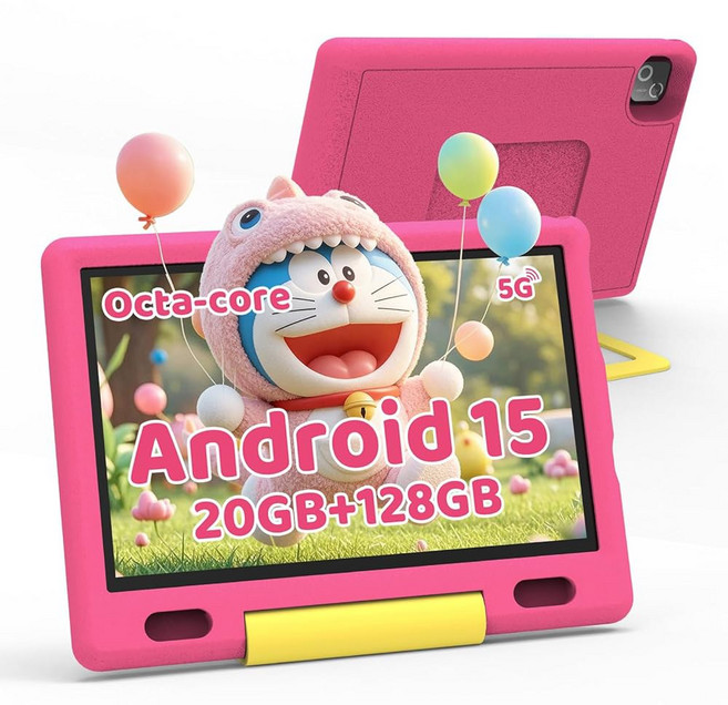 글리소 태블릿 케이스 10인치 옥타코어 키즈용 안드로이드 15 태블릿 128GB 1TB TF 카드 가능 자녀 보호 듀얼 카메라 WiFi 기프트 블루, Pink, Pink
