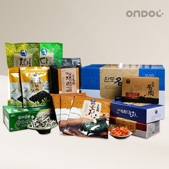 [온도씨]건어물 특선선물세트 6호(조림멸치 대멸치 새우 지주식재래김 쌈다시마 등), 1개