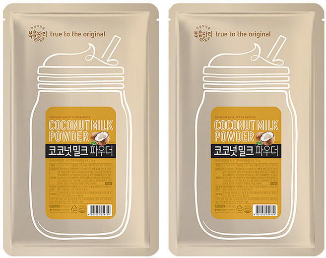 복음자리 코코넛 밀크 파우더, 1개입, 2개, 1kg