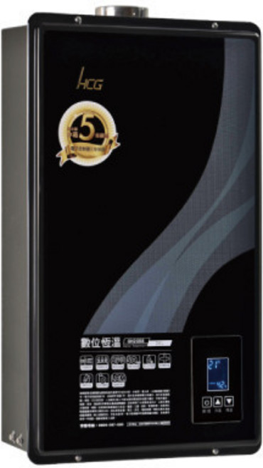 HCG 熱水器, 液化瓦斯-HCG和成-GH2055 數位恆溫熱水器-黑 20L 不含安裝