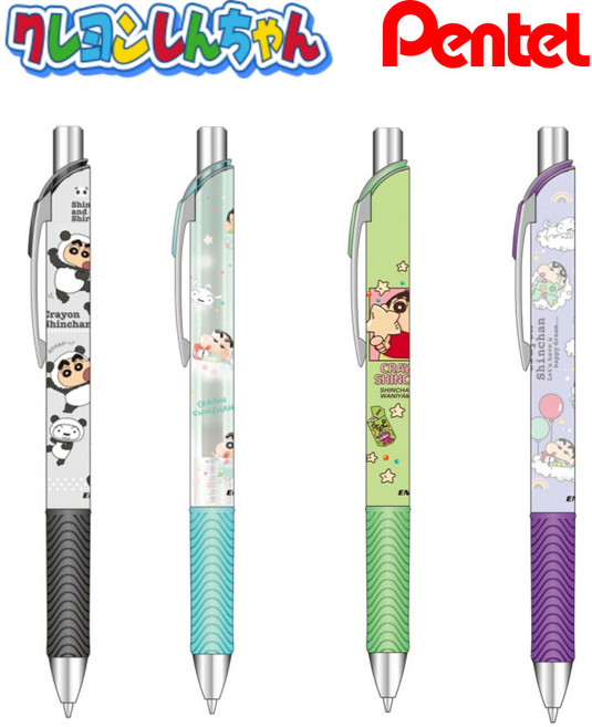 일본 짱구는 못말려 크레용신짱 펜텔 에너겔 볼펜0.5mm, 파자마블루, 1개