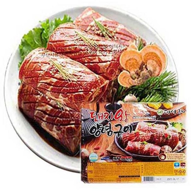 엄마손 돼지왕양념구이-1.3kgx1팩(4대)무뼈갈비4인분, 1,본상품선택, 1g, 1개