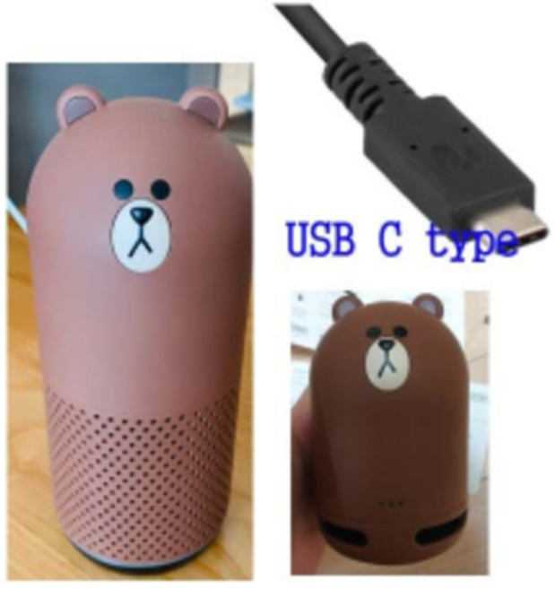 라인프렌즈 네이버 AI 클로바 블루투스 스피커, NL-S100KR, 브라운