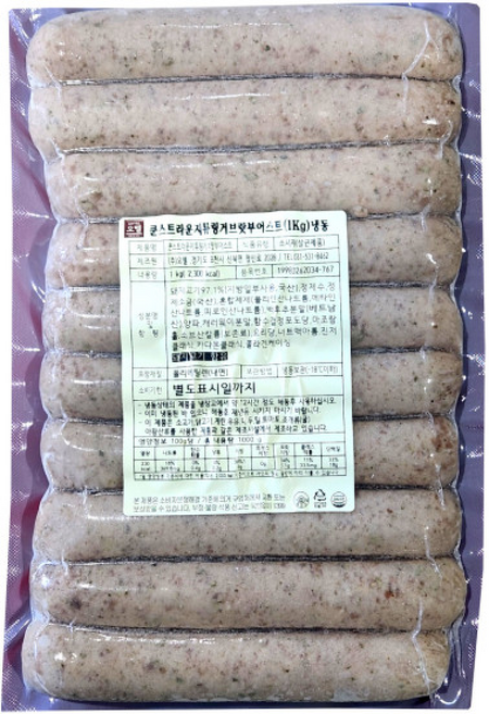 오뗄 튜링거 브랏부어스트 소시지, 1개, 1kg