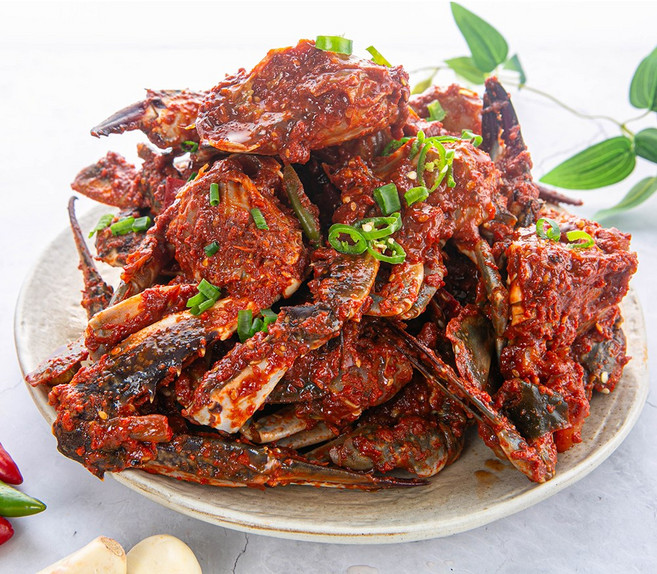 마여사 간장게장 양념게장 연평도 알배기 암 꽃게 간장게장 수율 높은 수 꽃게, (중)양념게장 2-3미 숫꽃게(중간게)600g, 600g, 1개