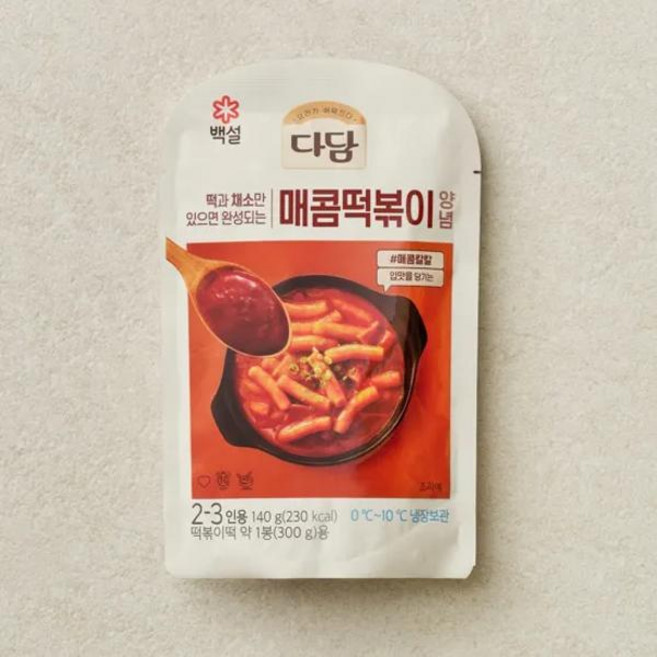 CJ 다담 매콤 떡볶이 양념 140g 5개