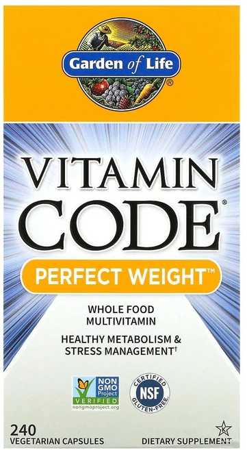 가든오브라이프 비타민 코드 퍼펙트 웨이트 베지테리안 캡슐 글루텐 프리, 240정, 1개 - 쿠팡