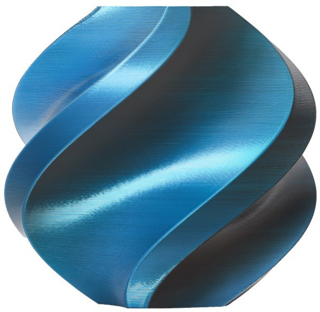 Bambu Lab PLA Silk 絲綢雙色 3D列印線材, 1個, 幻影藍