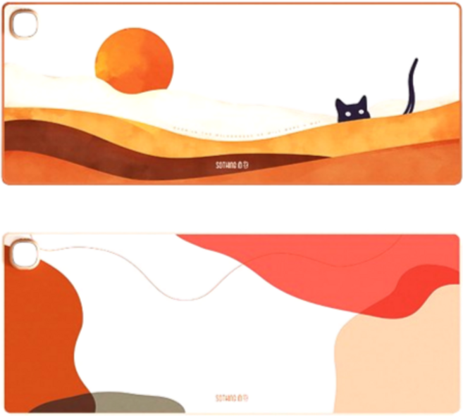 [수족냉증필수템] 온열마우스패드 온열 데스크 책상 키보드 히팅 발열 장 매트 패드, 1개, (친구와 함께1+1) 썬다운켓+피치플라워