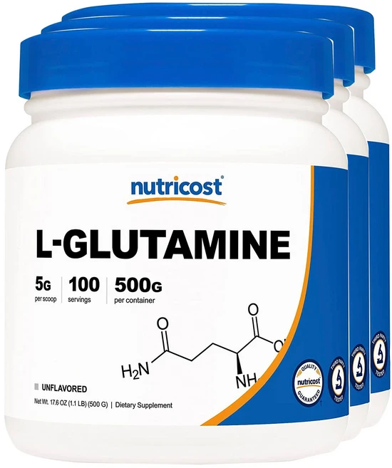 뉴트리코스트 L-글루타민 무맛, 3개, 500g - 쿠팡