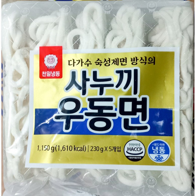 천일식품 사누끼우동면 230g x5입 1.15k 업소용 업소용식당