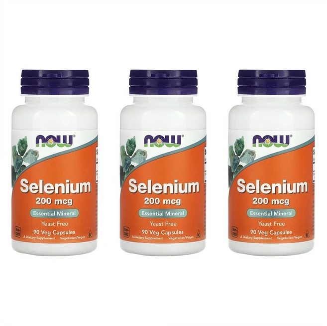 나우푸드 셀레늄 200mcg 90 캡슐 3개, 90정, 200mcg 90베지캡슐 3통 - 쿠팡