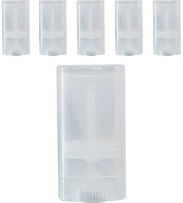 반투명 썬스틱/로션바 용기 15g, 6개, CLEAR