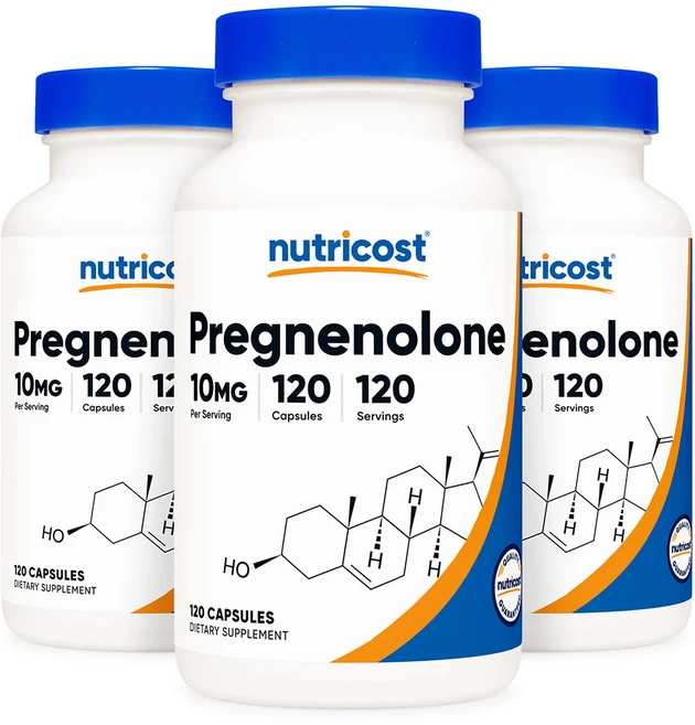 뉴트리코스트 프레그네놀론 100mg 120캡슐, 10 mg, 3개, 120정 - 쿠팡