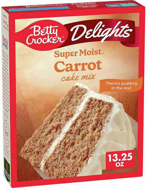 베티 크로커 매우 촉촉한 당근 케이크 믹스 13.25온스 출시, 375.6g