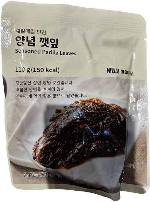 무인양품 양념 깻잎, 1개, 110ml