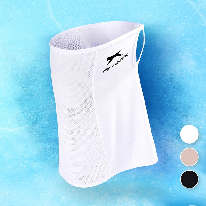 슬레진저 국내산 여름 인견 자외선 UV차단 쿨마스크 넥워머 냉감넥워머, 화이트, 1개