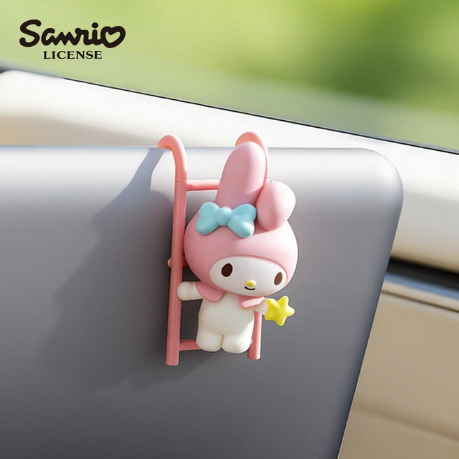 산리오 차량용 모니터 히퍼 피규어 네비게이션 꾸미기 장식, 1개, 마이멜로디