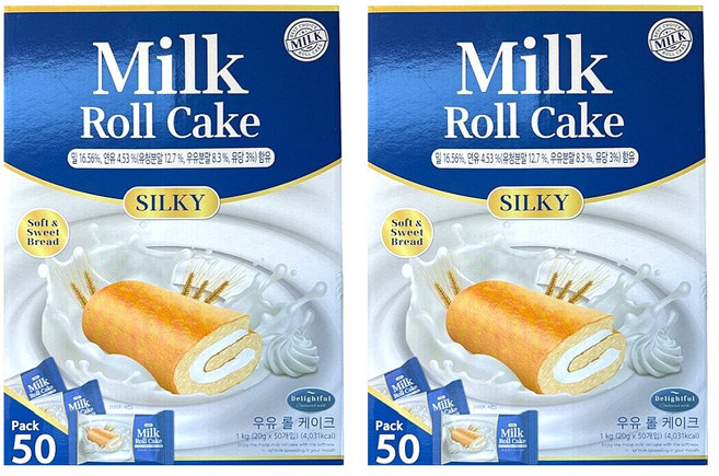우유 롤 케이크, 2개, 1kg