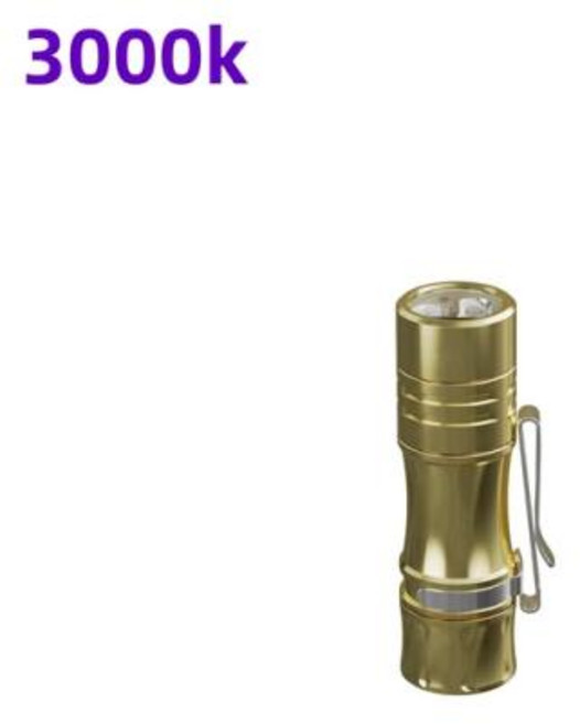 Wurkkos TS10 강력한 미니 14500 EDC 손전등 390 CRI led 및 단색 Aux 1400LM 포켓 토치 Anduril 2.0, Brass3000K, aux green, without battery, 15) Brass3000K - aux green-wit