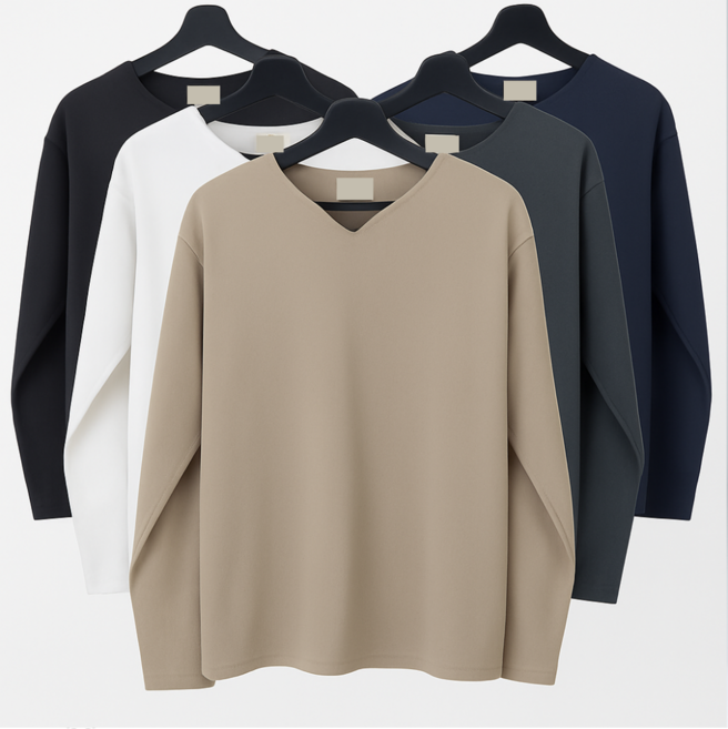 포커스코리안 남자티셔츠 총알브이트임 긴팔티 빅사이즈 긴팔 티셔츠