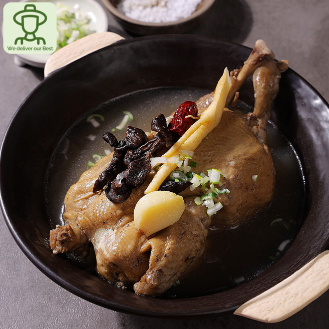 [GMD]국내산 무항생제 능이삼계탕 능이백숙 능이버섯 삼계탕 밀키트, 1개, 1.3kg