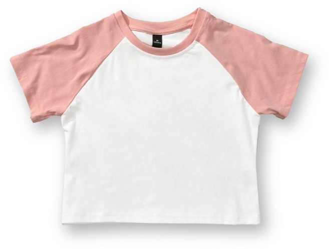 【CY】 CY55 萊卡棉雙色短版T恤 短袖 親膚 素面上衣 T shirt 圓領 團體服