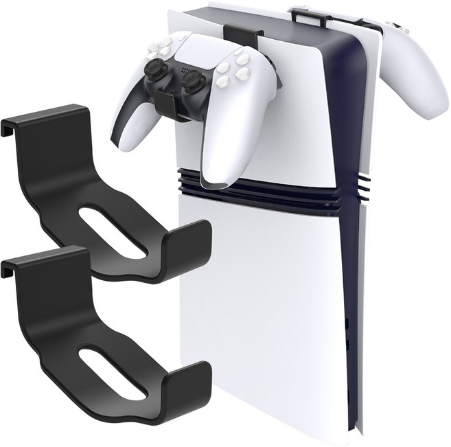PS5 플스5 엑스박스 컨트롤러 헤드셋 거치대 걸이, 1세트, 블랙, P5P02