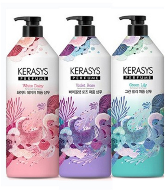 애경 케라시스 퍼퓸 샴푸/린스 1L 2개(3종택1), 케라시스 퍼퓸 샴푸1L+린스1L(화이트데이지)