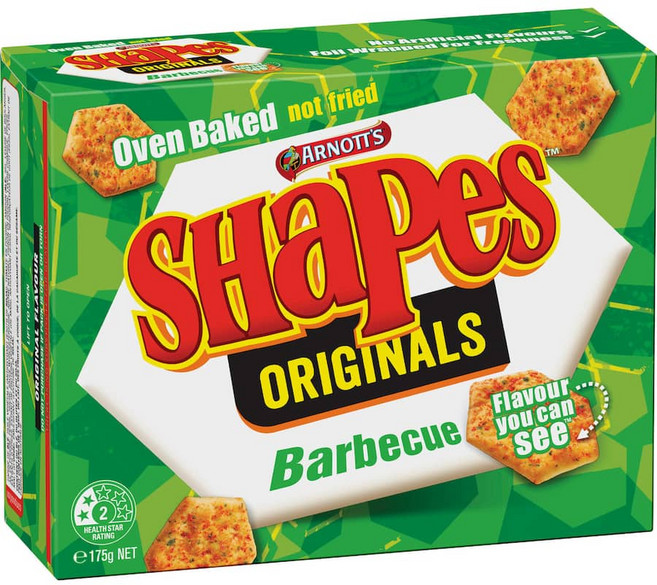 샘 해밍턴 추천 과자 쉐입스 크래커 여러가지맛 (Shapes various flavours), 바베큐맛, 165g, 1개