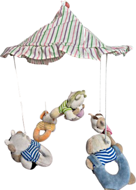 예담하비 아기모빌 동물딸랑이모빌-오르골포함, 아기동물모빌, 딸랑이동물모빌, 1개