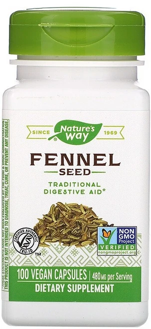 네이쳐스웨이 펜넬 씨드 480mg 비건 캡슐, 1개, 100정 - 쿠팡