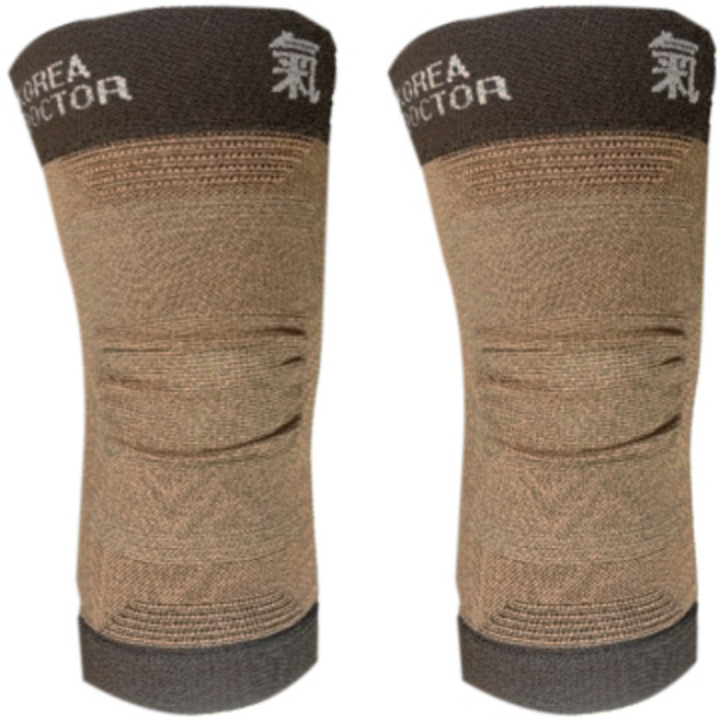 코리아닥터 원적외선 복사열 방사 무릎보호대 세트, M (30~40cm), 1세트
