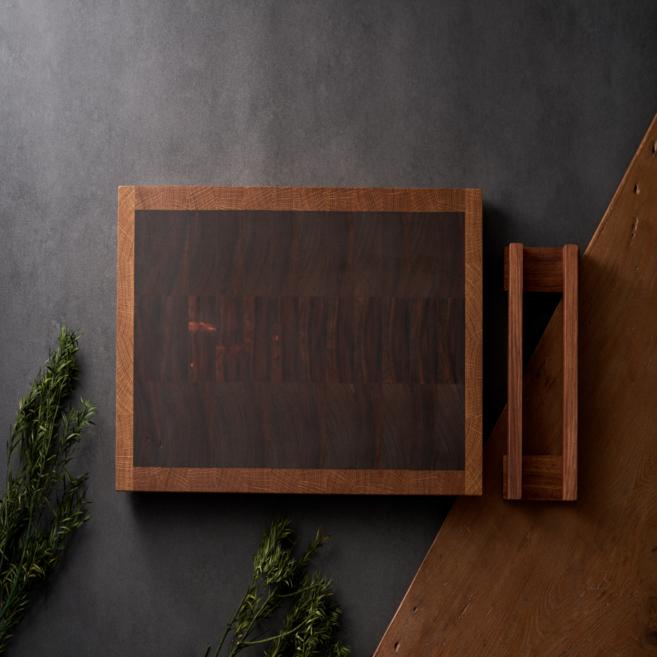 디그니처 블랙우드오크믹스 엔드그레인도마 나무도마, 1개