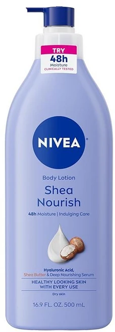 니베아 시어 너리쉬 바디 로션 건조한 피부용 500mL, 1개 - 쿠팡