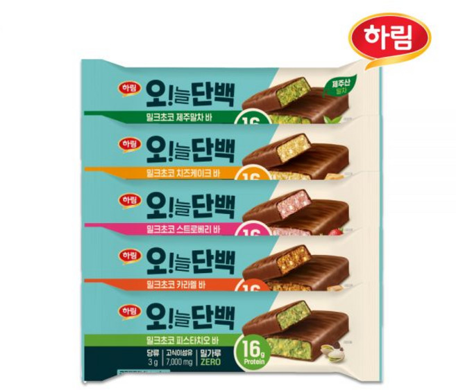 하림 오늘단백 프로틴 밀크초코바 12팩 5종 프로틴바 단백질바, new 치즈케이크 12팩