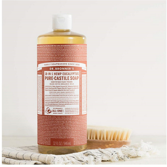 닥터브로너스 유칼립투스 퓨어 카스티야 유기농 액체 비누 946ml, 1개