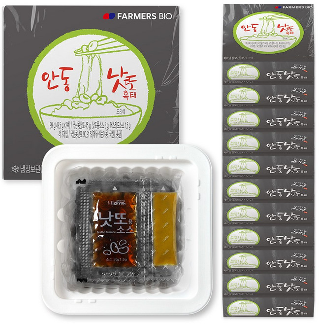 우리콩 안동낫또 생청국장 백태 / 흑태, 49.5g, 24개