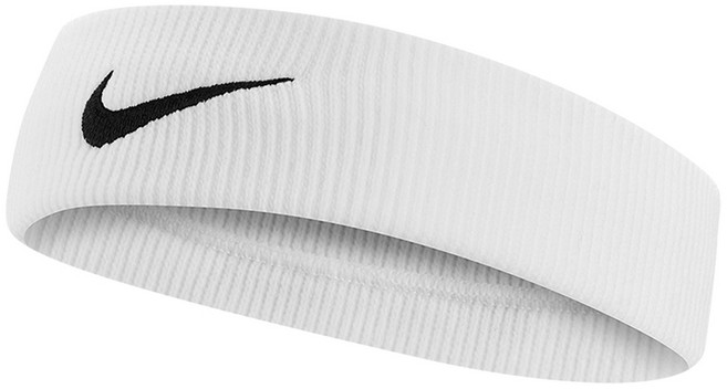 나이키 엘리트 헤어밴드, 화이트, 1개