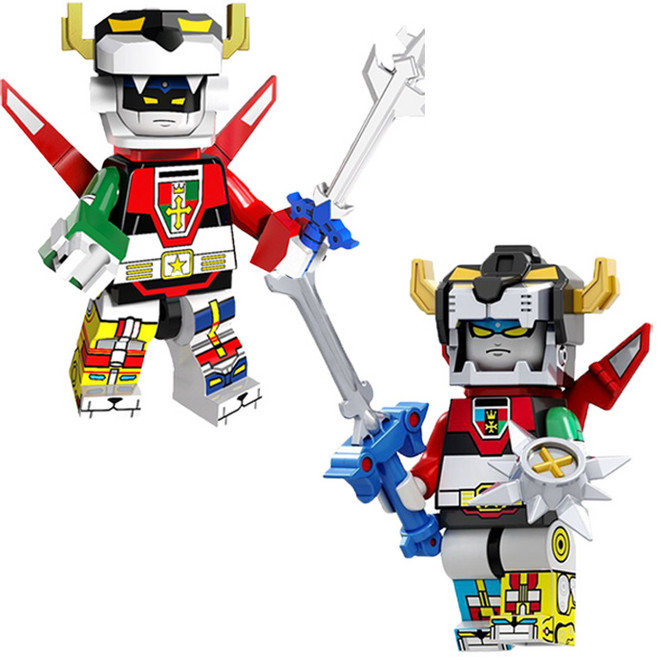 슈퍼로봇대전 컬렉션 로보트 캐릭터 호환블럭 브릭미니피규어 취미/수집/장식/컬렉션용 커스텀 블록피겨, ROBO-203. 볼트론 2종 세트, 1개