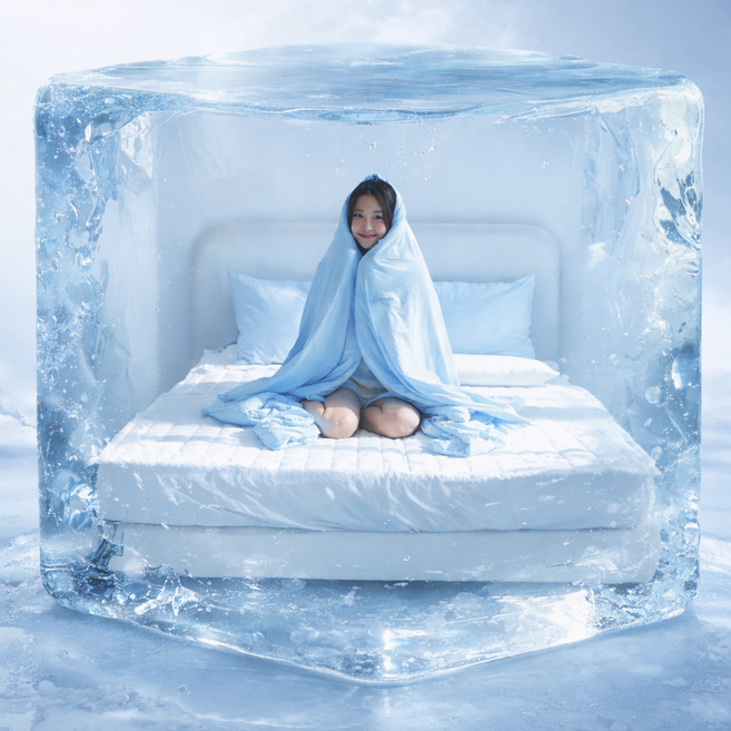 오텔르 아이스 큐빙 냉감이불 시원한 여름 차렵 이불