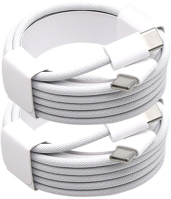 아이폰 C타입 고속 충전 케이블 호환, 2개, 60W C to C, 2m